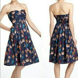 [Maeve] Flirty Bird Dress Anthropologie